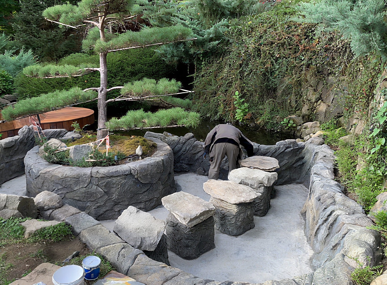 Medieval style concrete art